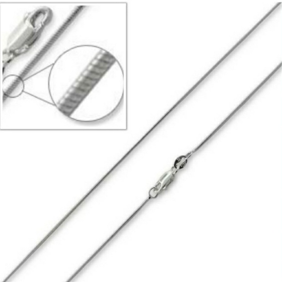 925 Sterling Silver Snake Chain Necklace - Picture 2 of 5